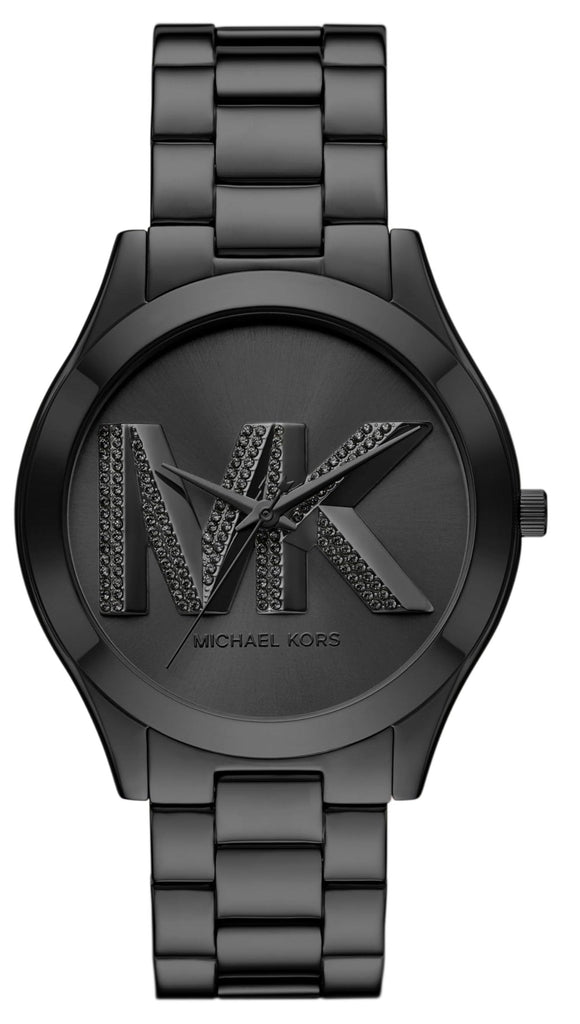 Michael Kors Slim Runway Analog Black Dial Black Steel Strap Watch For Women - MK4734 Buy Now By Michael Kors