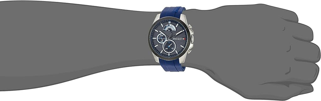 Tommy Hilfiger Decker Quartz Blue Dial Blue Rubber Strap Watch for Men - 1791350 Buy Now By Tommy Hilfiger