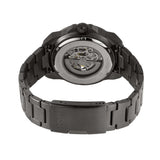 Fossil Bronson Automatic Skeleton Black Dial Grey Steel Strap Watch for Men - ME3218 Buy Now By Fossil