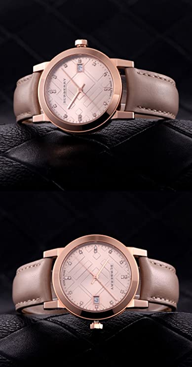 Burberry The City Diamonds Beige Dial Beige Leather Strap Watch for Women - BU9131 Buy Now By Burberry