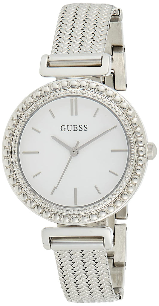 Guess Quartz Silver Dial Silver Mesh Bracelet Watch For Women - W1152L1 Buy Now By Guess