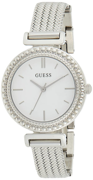 Guess Quartz Silver Dial Silver Mesh Bracelet Watch For Women - W1152L1 Buy Now By Guess