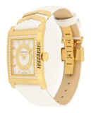 Versace DV25 Diamonds White Dial White Leather Strap Watch For Women - VQF060015 Buy Now By Versace