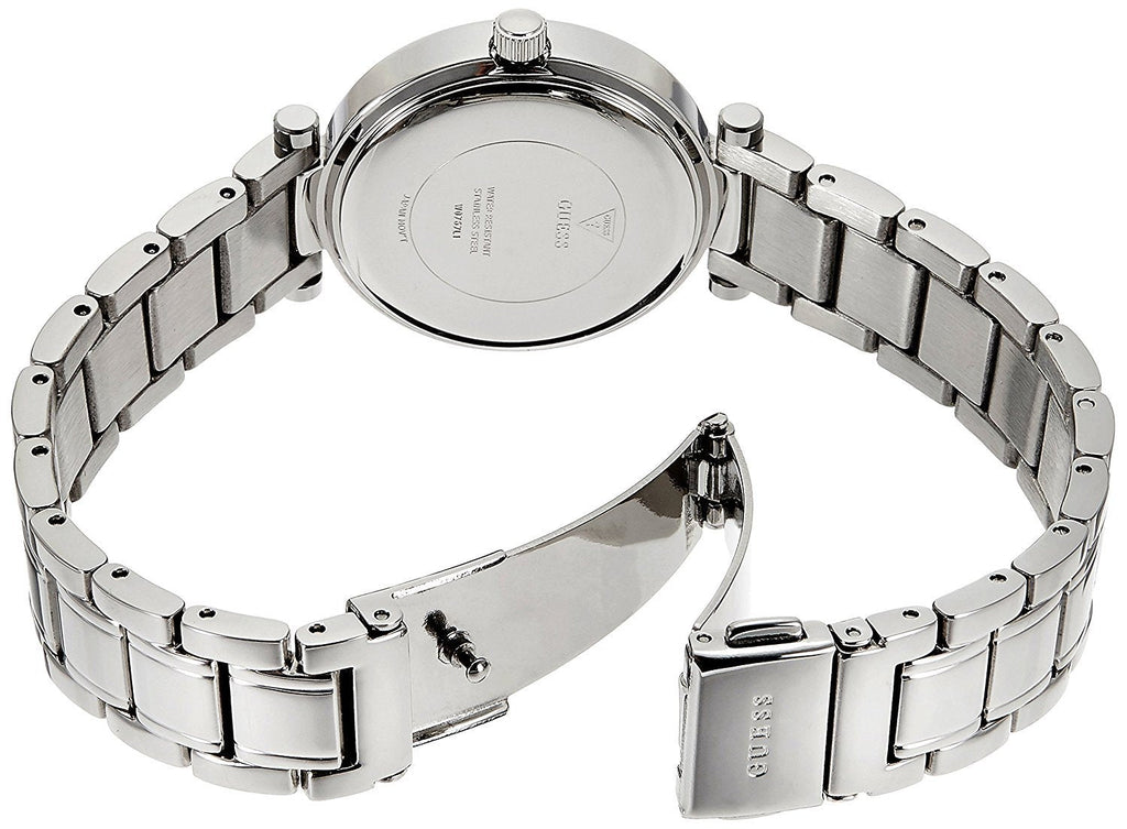 Guess Park Ave White Dial Silver Steel Strap Watch for Women - W0767L1 Buy Now By Guess
