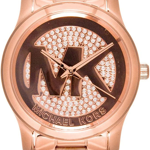 Michael Kors Runway Rose Gold Dial Rose Gold Steel Strap Watch For Women - MK5853 Buy Now By Michael Kors