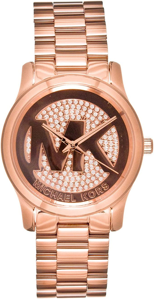 Michael Kors Runway Rose Gold Dial Rose Gold Steel Strap Watch For Women - MK5853 Buy Now By Michael Kors