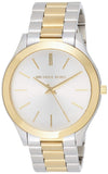 Michael Kors Runway Slim Silver Dial Two Tone Stainless Steel Strap Watch for Women - MK3198 Buy Now By Michael Kors