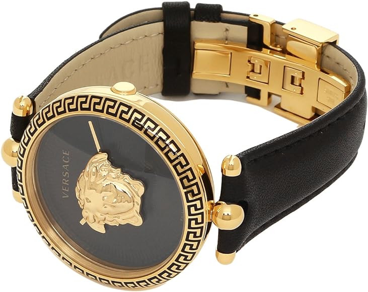Versace Palazzo Empire Black Dial Black Leather Strap Watch for Women - VCO020017 Buy Now By Versace