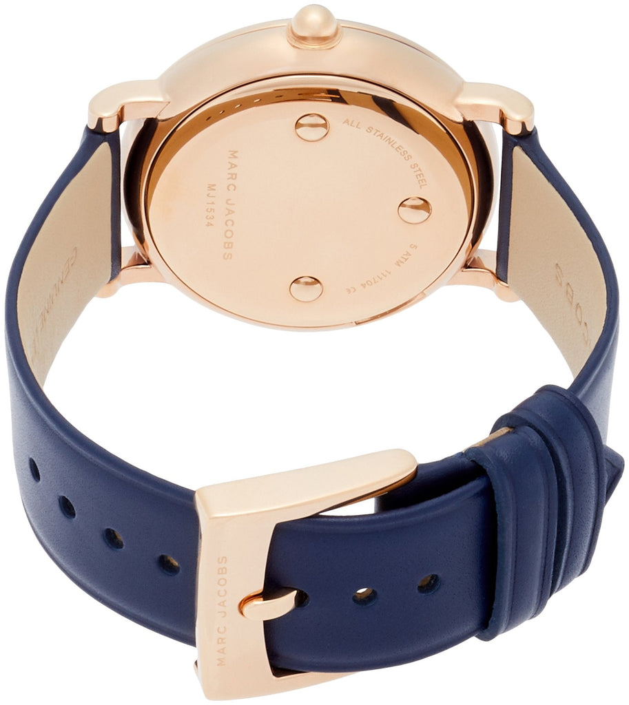 Marc Jacobs Roxy Navy Blue Dial Blue Leather Strap Watch for Women - MJ1534 Buy Now By Marc Jacobs