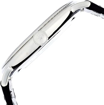 Calvin Klein Surround Silver Dial Black Leather Strap Watch for Men - K3W211C6 Buy Now By Calvin Klein