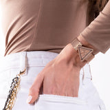 Guess Fame Diamonds Rose Gold Dial Rose Gold Mesh Bracelet Watch for Women - GW0508L3 Buy Now By Guess