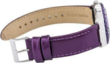 Guess Limelight Quartz Silver Dial Purple Leather Strap Watch For Women - W0775L6 Buy Now By Guess