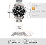 Fossil Brox Multifunction Black Dial Silver Steel Strap Watch for Women - BQ2797 Buy Now By Fossil