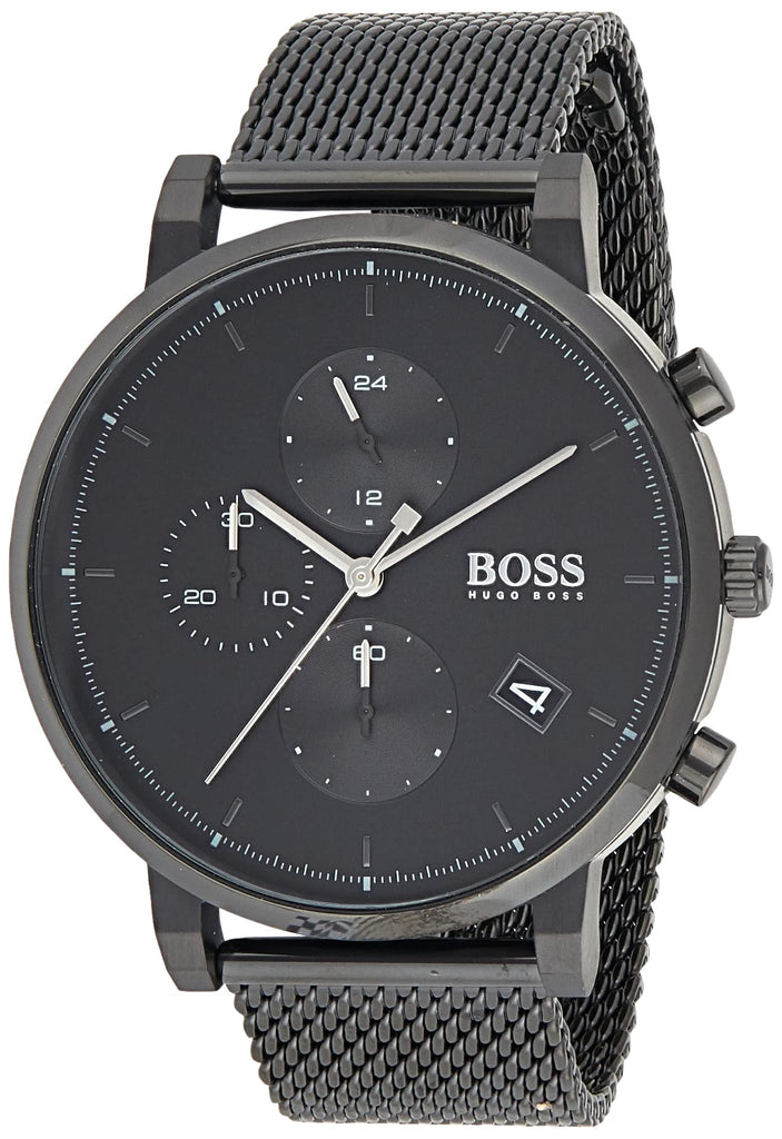 Hugo Boss Integrity Black Dial Black Mesh Bracelet Watch for Men - 1513813 Buy Now By Hugo Boss