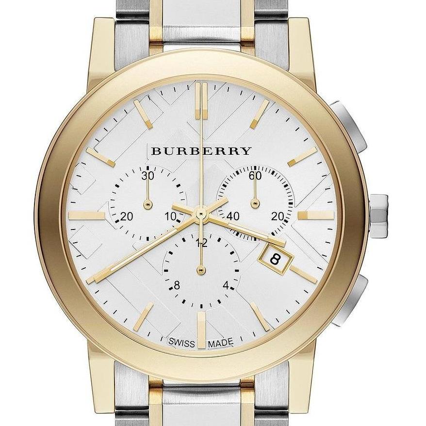 Burberry The City White Dial Two Tone Steel Strap Watch for Men - BU9751 Buy Now By Burberry