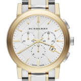 Burberry The City White Dial Two Tone Steel Strap Watch for Men - BU9751 Buy Now By Burberry
