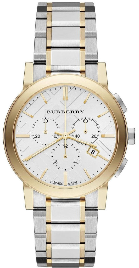 Burberry The City White Dial Two Tone Steel Strap Watch for Men - BU9751 Buy Now By Burberry