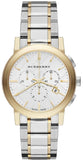 Burberry The City White Dial Two Tone Steel Strap Watch for Men - BU9751 Buy Now By Burberry