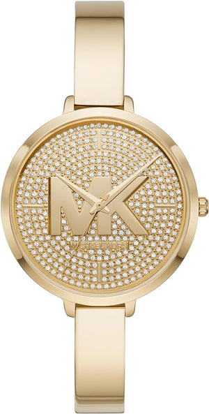 Michael Kors Parker Crystals Gold Dial Gold Steel Strap Watch For Women - MK4469 Buy Now By Michael Kors