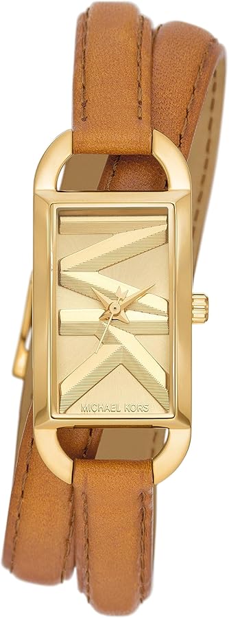 Michael Kors Empire Three Hand Gold Dial Brown Leather Strap Watch for Women - MK4721 Buy Now By Michael Kors