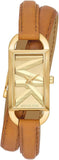 Michael Kors Empire Three Hand Gold Dial Brown Leather Strap Watch for Women - MK4721 Buy Now By Michael Kors