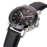 Burberry The City Black Dial Black Leather Strap Watch for Men - BU9382 Buy Now By Burberry