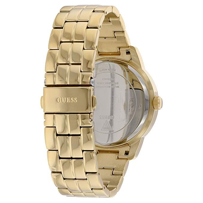 Guess Dazzler Diamonds Silver Dial Gold Steel Strap Watch for Women - W0335L2 Buy Now By Guess