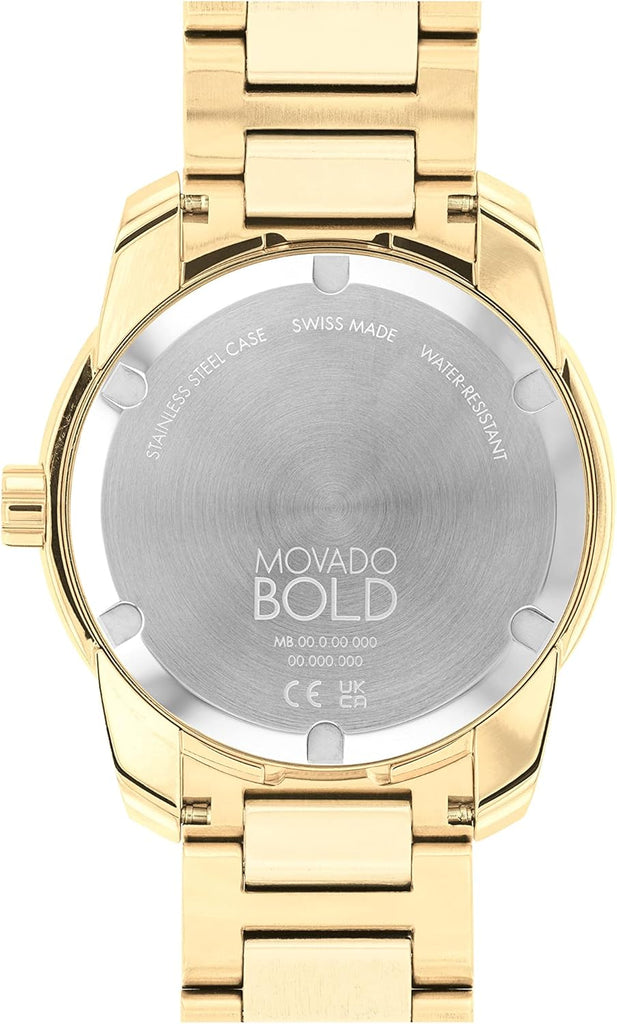 Movado Bold Verso Gold Dial Gold Steel Strap Watch for Men - 3600861 Buy Now By Movado