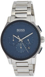 Hugo Boss Peak Chronograph Blue Dial Silver Steel Strap Watch for Men - 1513763 Buy Now By Hugo Boss