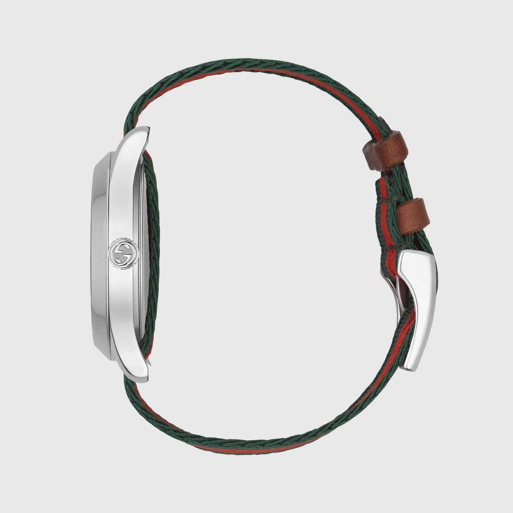 Gucci Le Marche des Merveilles Red & Green Dial Red & Green Nylon Strap Unisex Watch - YA1264060 Buy Now By Gucci