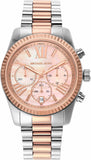 Michael Kors Lexington Chronograph Rose Gold Dial Two Tone Steel Strap Watch For Women - MK7219 Buy Now By Michael Kors