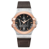 Maserati Potenza Black Dial Brown Leather Strap Watch For Men - R8851108014 Buy Now By Maserati