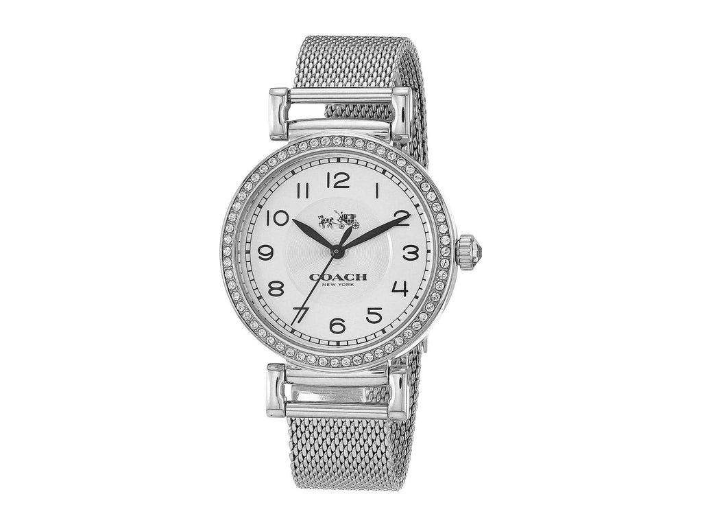 Coach Madison White Dial Silver Mesh Bracelet Watch for Women - 14502651 Buy Now By Coach