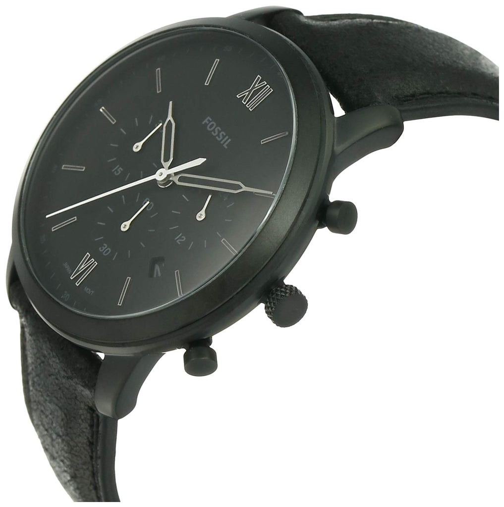 Fossil Commuter Black Dial Black Leather Strap Watch for for Men - FS5504 Buy Now By Fossil