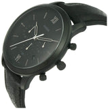 Fossil Commuter Black Dial Black Leather Strap Watch for for Men - FS5504 Buy Now By Fossil