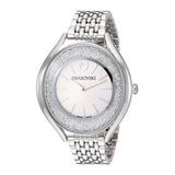 Swarovski Crystalline Aura Silver Dial Silver Steel Strap Watch for Women - 5519462 Buy Now By Swarovski