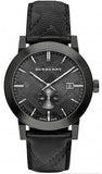Burberry The City Black Dial Black Leather Strap Watch for Men - BU9906 Buy Now By Burberry