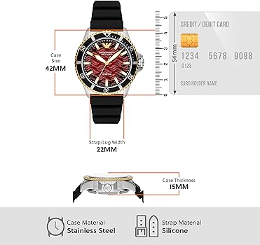 Emporio Armani Meccanico Automatic Red Dial Black Silicon Strap Watch For Men - AR60070 Buy Now By Emporio Armani