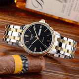 Tissot Automatics III Day Date Black Dial Two Tone Steel Strap Watch For Men - T065.430.22.051.00 Buy Now By Tissot