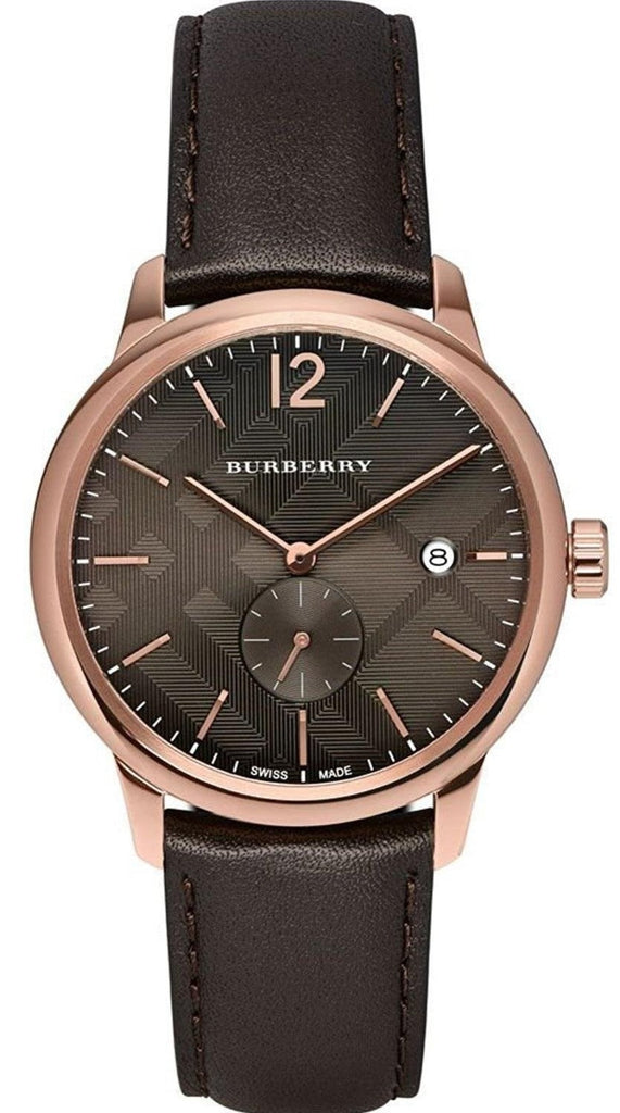 Burberry The Classic Brown Dial Brown Leather Strap Watch for Men - BU10012 Buy Now By Burberry