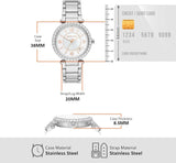 Michael Kors Parker Three Hand Mother of Pearl White Dial Silver Steel Strap Watch For Women - MK4694 Buy Now By Michael Kors