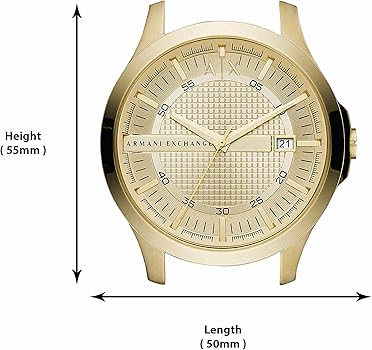 Armani Exchange Hampton Chronograph Gold Dial Gold Steel Strap Watch For Men - AX2415 Buy Now By Armani Exchange