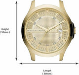 Armani Exchange Hampton Chronograph Gold Dial Gold Steel Strap Watch For Men - AX2415 Buy Now By Armani Exchange