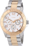 Guess BFF Multifunction Silver Dial Two Tone Steel Strap Watch for Women - W0231L5 Buy Now By Guess