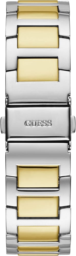 Guess Frontier Chronograph Crystals Gold Dial Two Tone Steel Strap Watch For Women - W1156L5 Buy Now By Guess