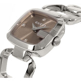 Gucci G Gucci Brown Dial Silver Steel Strap Watch For Women - YA125503 Buy Now By Gucci