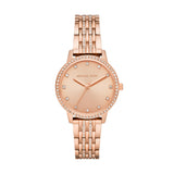 Michael Kors Melissa Three Hand Rose Gold Dial Rose Gold Steel Strap Watch For Women - MK4369 Buy Now By Michael Kors
