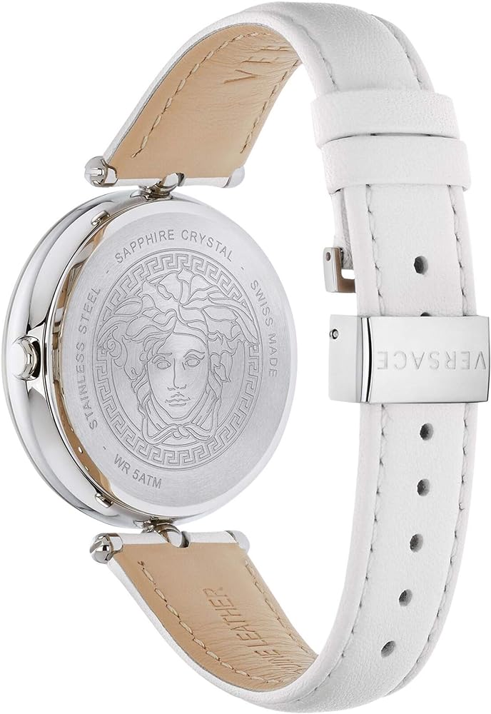 Versace Palazzo Empire White Dial White Leather Strap Watch for Women - VCO010017 Buy Now By Versace