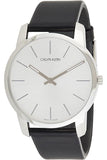 Calvin Klein Post Minimal Silver Dial Black Leather Strap Watch for Men - K7622185 Buy Now By Calvin Klein