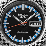 Seiko 5 Sports Checker Flag Special Edition Black Dial Silver Steel Strap Watch For Men - SRPK67K1 Buy Now By Seiko
